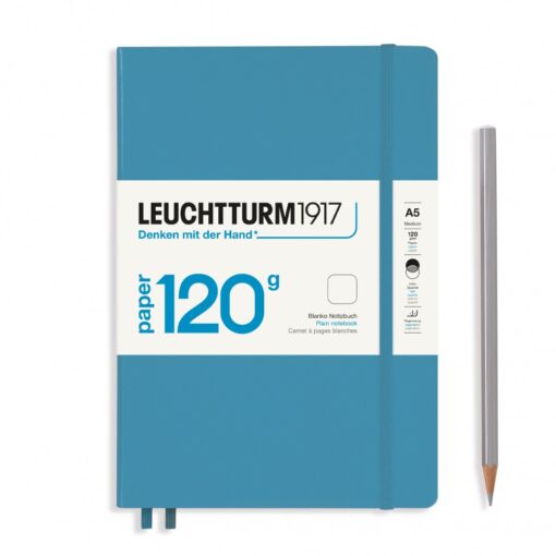 LEUCHTTURM1917 Medium Edition 120g A5 vonalas lapos NOTEBOOK, nordic kék