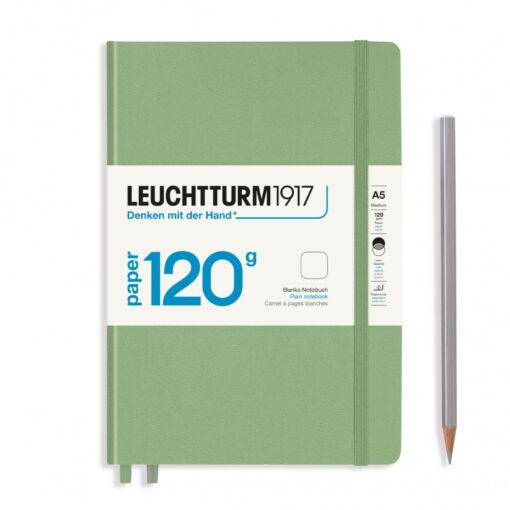 LEUCHTTURM1917 Medium Edition 120g A5 vonalas lapos NOTEBOOK, zsálya