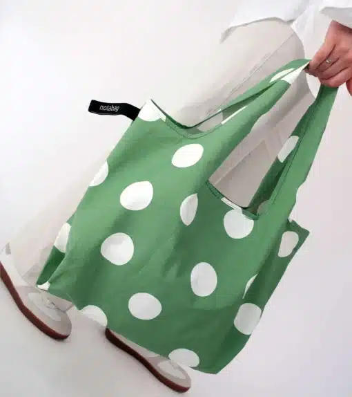 Notabag bevásárlótáska Tote - Olive Dots