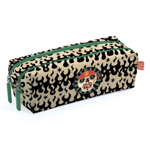 Djeco - Little Big room Tolltartó két rekesszel - Koponya - Skull pencil case