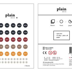 Suatelier design - plain 28 napjelölő matrica