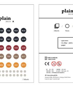 Suatelier design - plain 28 napjelölő matrica