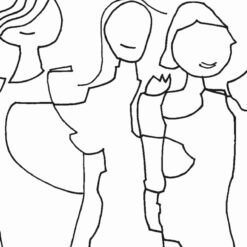NUUNA Graphic S pontozott lapos jegyzetfüzet - Friends by Myriam Beltz