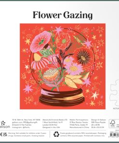 Flower Gazing – Virág gömb 500 darabos aranyfóliás puzzle Galison