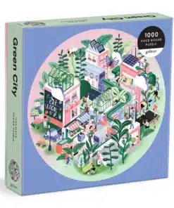 Green City 1000 db-os kerek puzzle Galison