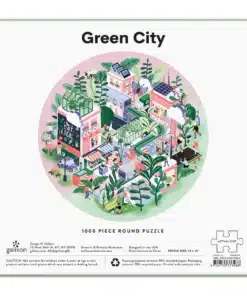 Green City 1000 db-os kerek puzzle Galison