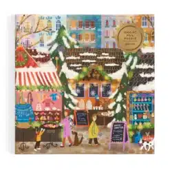 Joy Laforme Karácsonyi vásár 1000 darabos aranyfóliás puzzle Galison