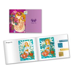 Djeco: Design by Csillámkép készítés - A virágok illata - The scent of flowers