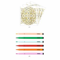 Djeco: Design by Artistic Color - Színező - Virágmandala - Flora
