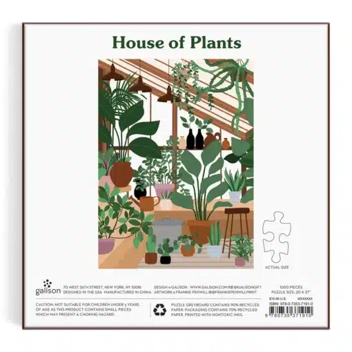 galison puzzle House of Plants 1000 db-os puzzle