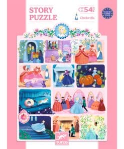 Djeco - Játékok Mese puzzle - Hamupipőke, 54 db-os - Cinderella