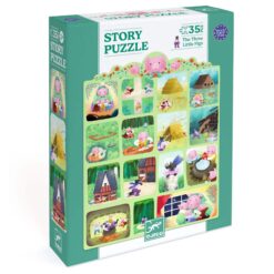 Djeco - Játékok Mese puzzle - A három kismalac, 35 db-os - The Three Little Pigs