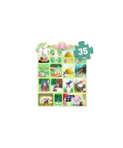 Djeco - Játékok Mese puzzle - A három kismalac, 35 db-os - The Three Little Pigs