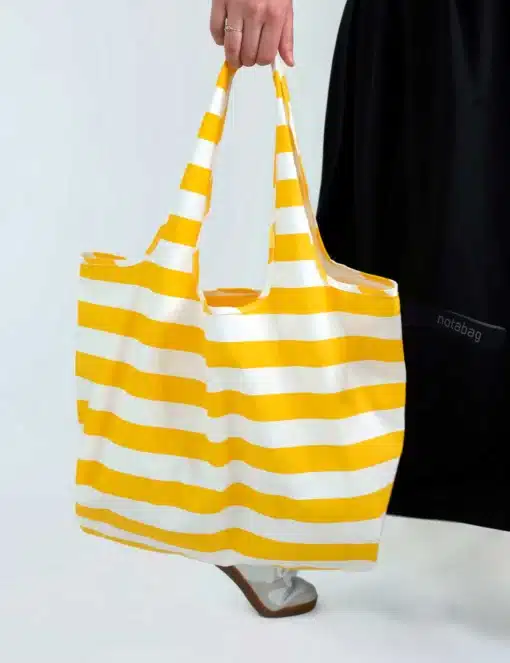 Notabag bevásárlótáska Tote - Golden Stripes