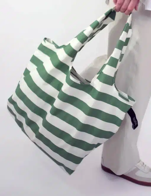 Notabag bevásárlótáska Tote - Olive Stripes