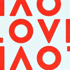 NUUNA Graphic S pontozott lapos jegyzetfüzet - Love