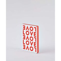 NUUNA Graphic S pontozott lapos jegyzetfüzet - Love