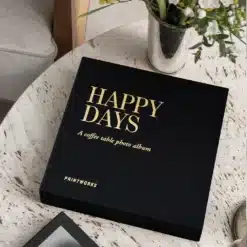 PRINTWORKS fotóalbum - Happy Days (S) fekete