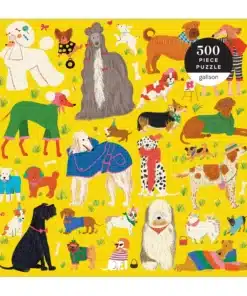 galison Fashionable Dogs 500 Piece Puzzle