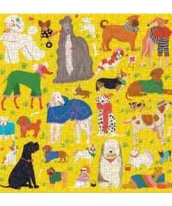 galison Fashionable Dogs 500 Piece Puzzle