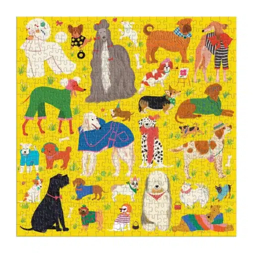 galison Fashionable Dogs 500 Piece Puzzle