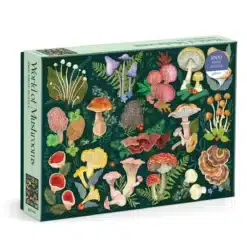 Galison Gombák világa puzzle doboz – 1000 db fenntartható kirakós gombás illusztrációval