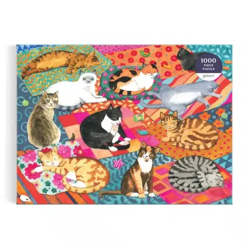 pihenő macskák Lounging Cats 1000 Piece Puzzle Galison,