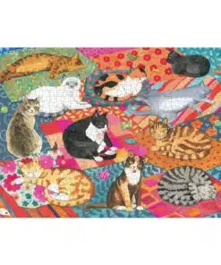 pihenő macskák Lounging Cats 1000 Piece Puzzle Galison,