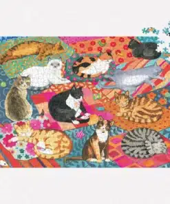 pihenő macskák Lounging Cats 1000 Piece Puzzle Galison,