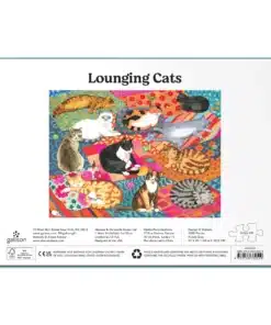 pihenő macskák Lounging Cats 1000 Piece Puzzle Galison,