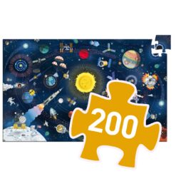 Djeco Megfigyeltető puzzle - A világűr, 200 db-os - The space + booklet