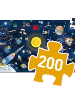 Djeco Megfigyeltető puzzle - A világűr, 200 db-os - The space + booklet