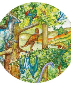 Djeco Megfigyeltető puzzle - Dinoszauruszok, 100 db-os - Dinosaurs + booklet