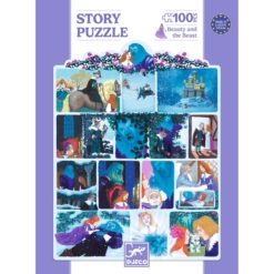 Djeco Mese puzzle - A szépség és a szörnyeteg, 100 db-os - Beauty and the Beast