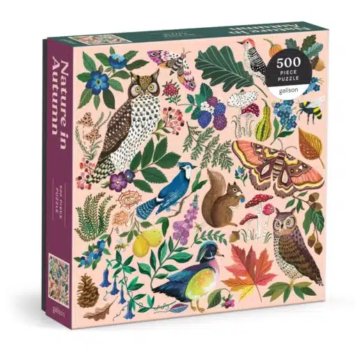 Galison Nature in Autumn puzzle 500 darabos – Christine De Carvalho illusztrációjával