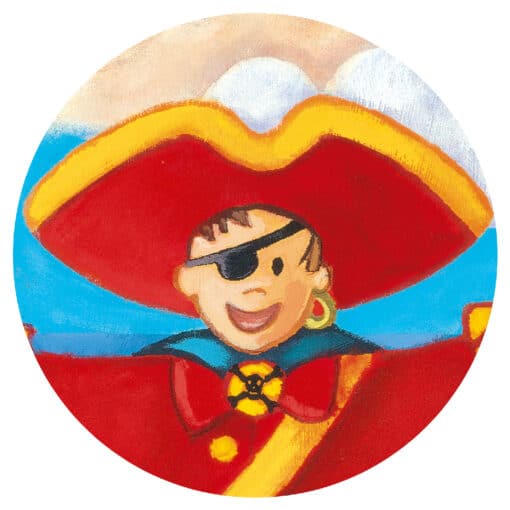 Djeco Formadobozos puzzle - Kalózok kincse, 36 db-os - The pirate and his treasure