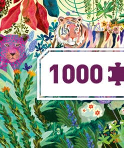 Djeco Művész puzzle - Szivárványos tigrisek, 1000 db-os - Rainbow Tigers