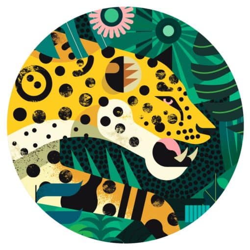 Djeco Művész puzzle - Leopárd, 1000 db-os - Leopard