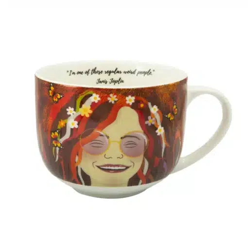 nagy méretű porcelán bögre Janis Joplin