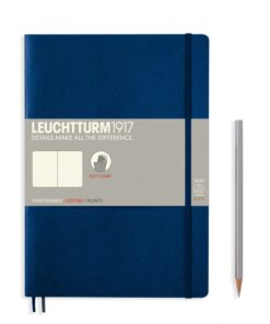 LEUCHTTURM1917 Composition B5 pontozott lapos SOFTCOVER notebook, navy