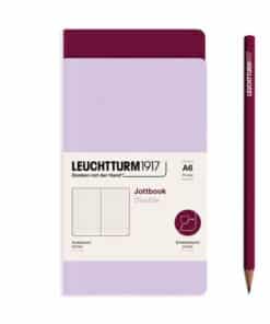 LEUCHTTURM1917 A6 pontozott lapos JOTTBOOK, 2 db, lilac és port red