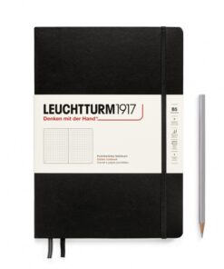 LEUCHTTURM1917 Composition B5 pontozott lapos NOTEBOOK, kemény borító, fekete