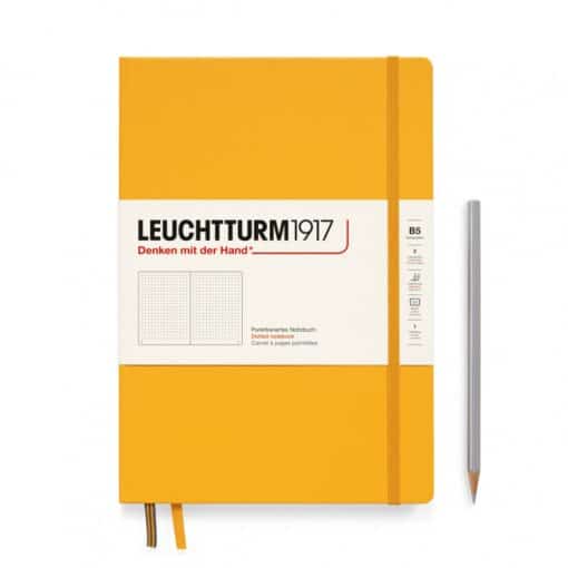 LEUCHTTURM1917 Composition B5 pontozott lapos NOTEBOOK, kemény borító, rising sun