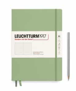 LEUCHTTURM1917 Composition B5 pontozott lapos NOTEBOOK, kemény borító, zsálya