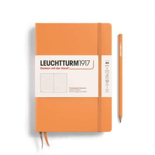 LEUCHTTURM1917 Medium A5 pontozott lapos NOTEBOOK, apricot