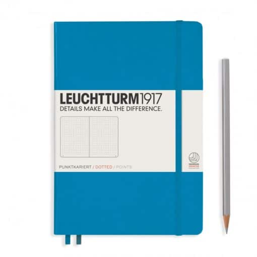 LEUCHTTURM1917 Medium A5 pontozott lapos NOTEBOOK, égszínkék