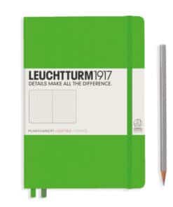 LEUCHTTURM1917 Medium A5 pontozott lapos NOTEBOOK, fresh green