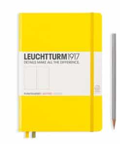 LEUCHTTURM1917 Medium A5 pontozott lapos NOTEBOOK, lemon