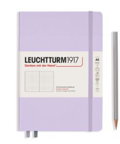 LEUCHTTURM1917 Medium A5 pontozott lapos NOTEBOOK, lilac