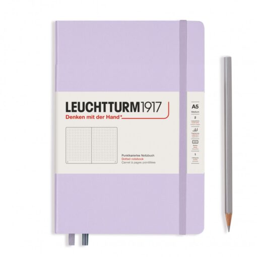 LEUCHTTURM1917 Medium A5 pontozott lapos NOTEBOOK, lilac